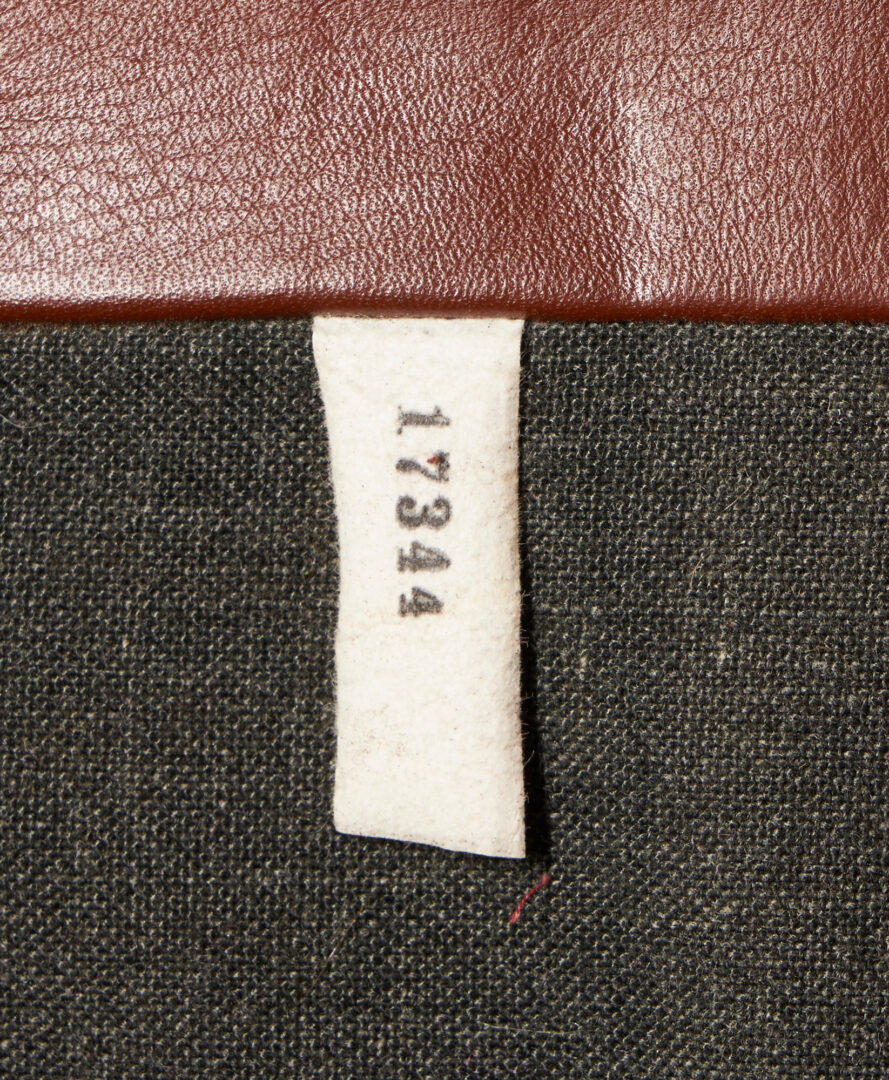 Lot 528: Pr. Mid-Century Leather Armchairs, Robert Haussmann for Stendig