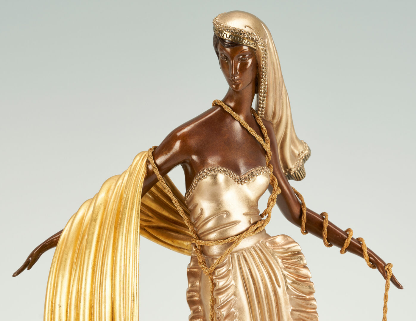 Lot 533: Erte Limited Edition Bronze Sculpture, American Millionairess