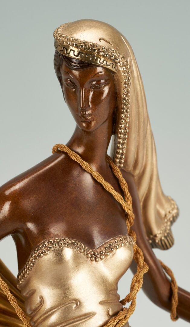 Lot 533: Erte Limited Edition Bronze Sculpture, American Millionairess