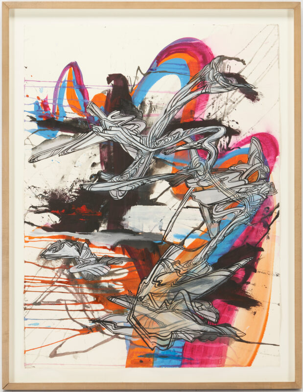 Lot 537: Wang Suling Mixed Media Abstract Painting, Untitled, 2006, 2 of 3
