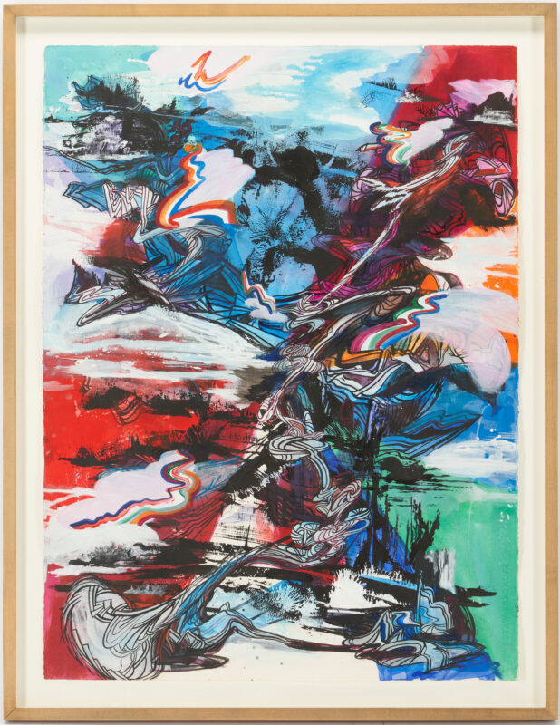 Lot 538: Wang Suling Mixed Media Abstract Painting, Untitled, 2006, 3 of 3