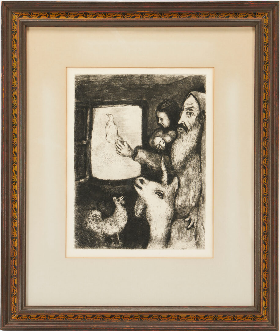 Lot 560: Two Marc Chagall Prints: The Ceiling of the Paris Opera & The Dove of the Ark