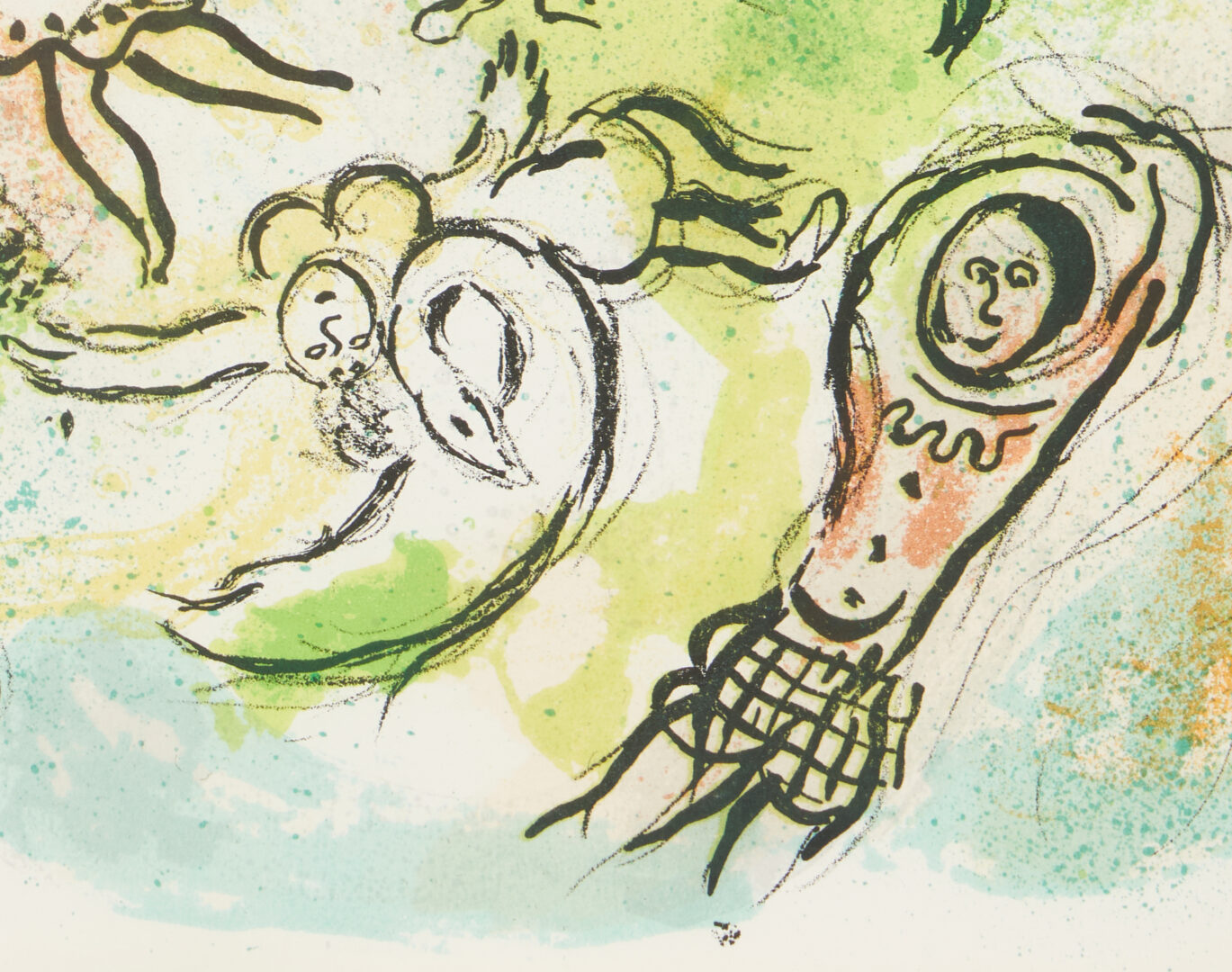 Lot 560: Two Marc Chagall Prints: The Ceiling of the Paris Opera & The Dove of the Ark