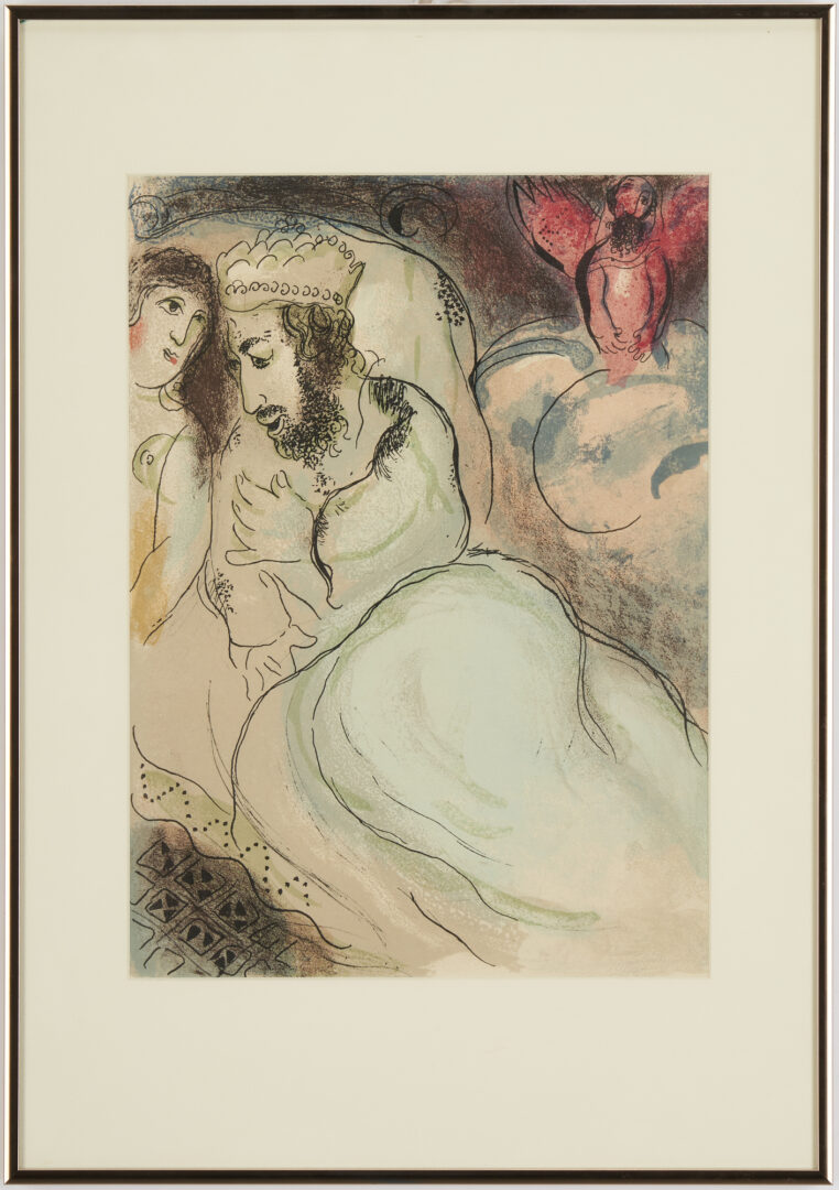 Lot 561: Two Marc Chagall Framed Prints, Illustrations from The Bible
