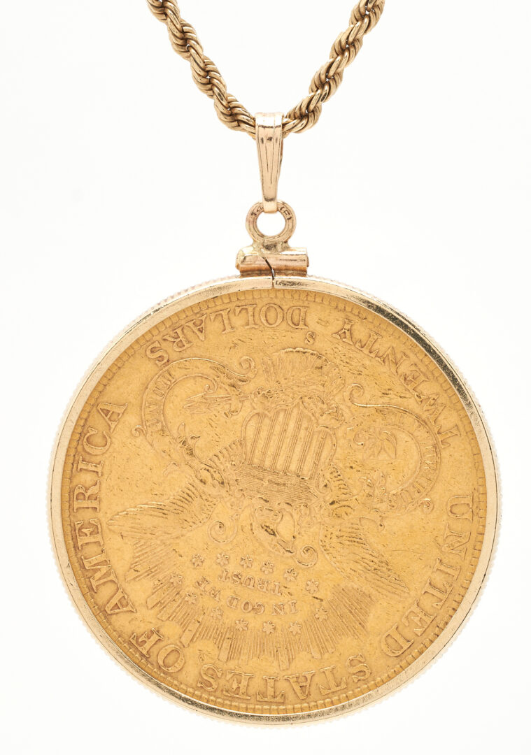 Lot 56: $20 Liberty Gold Coin Necklace