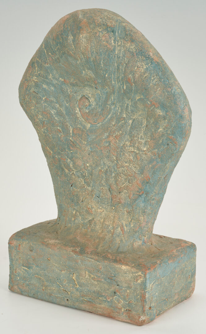 Lot 573: Olen Bryant, Ceramic Figure with Turquoise