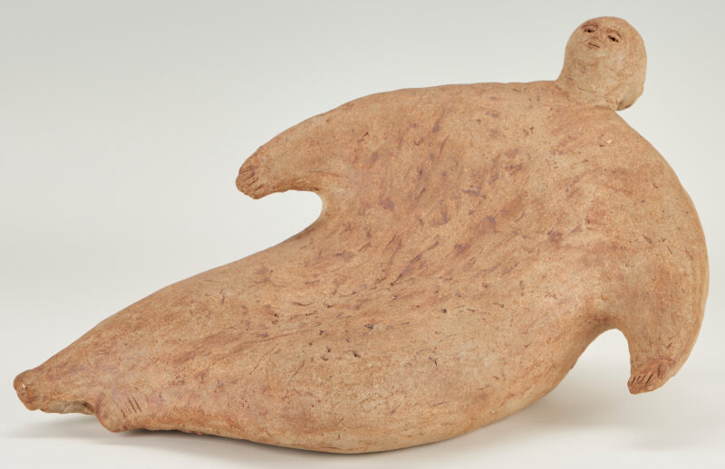 Lot 574: Olen Bryant, Ceramic Figure with Arms Outstretched