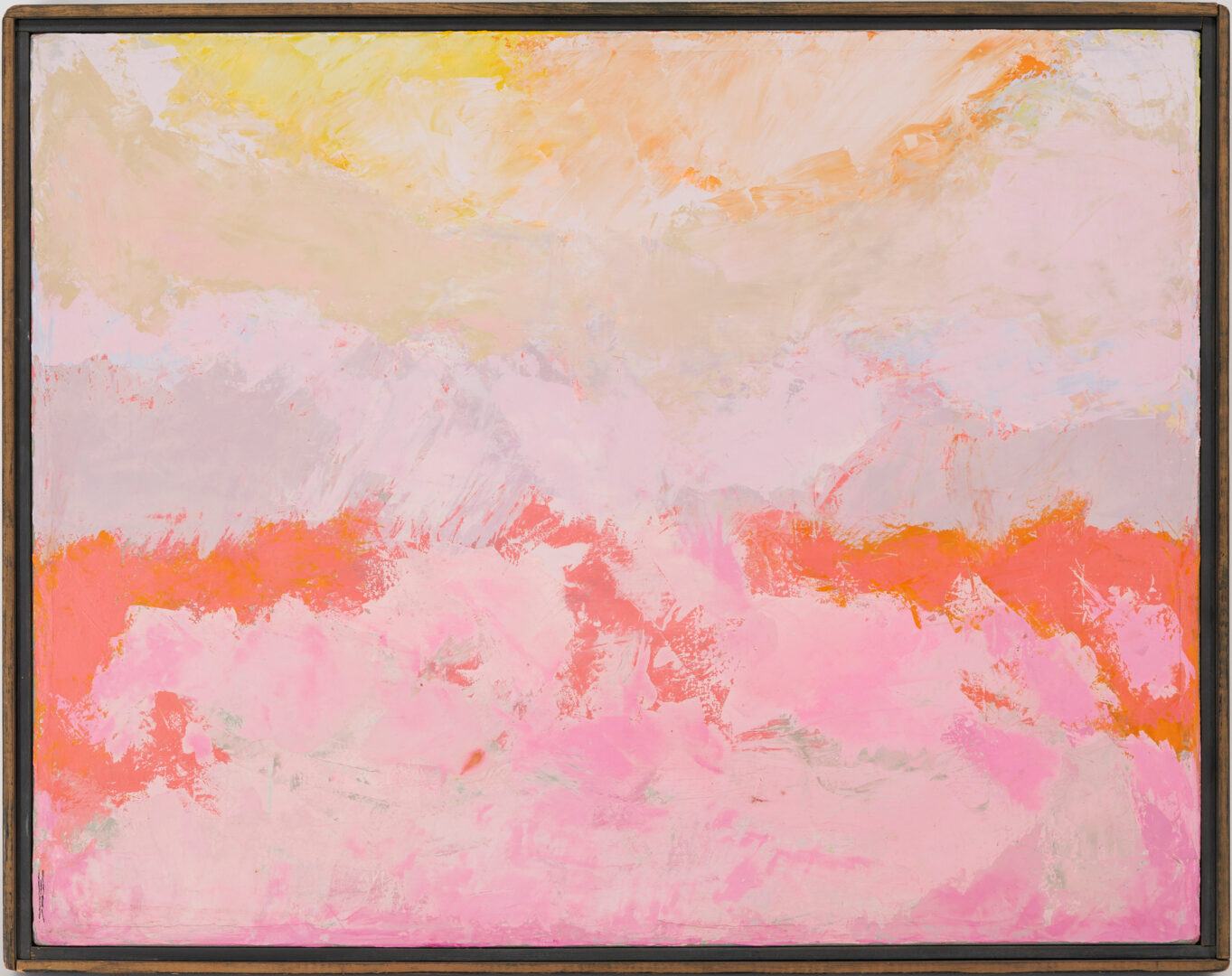 Lot 578: 2 Abstract Wesley A. Rusnell Paintings, Mojave Sky Studies