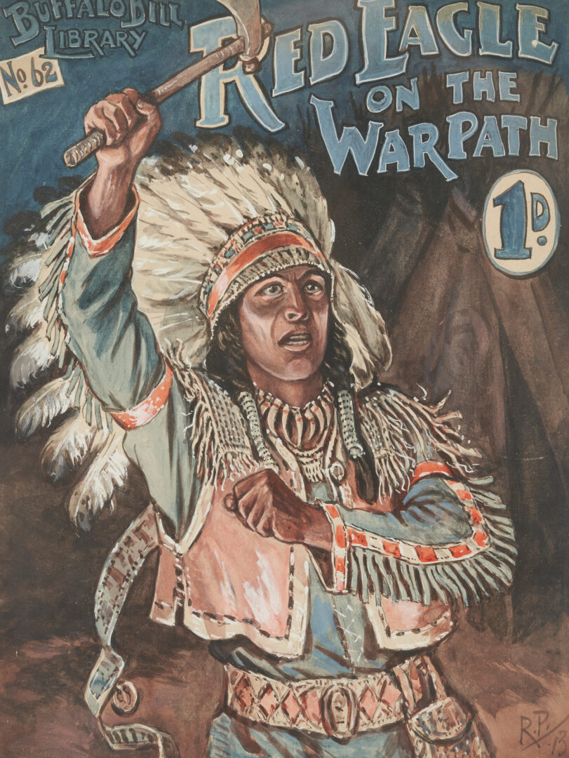 Lot 581: 2 Robert Prowse Buffalo Bill Cover Art Novel Illustrations