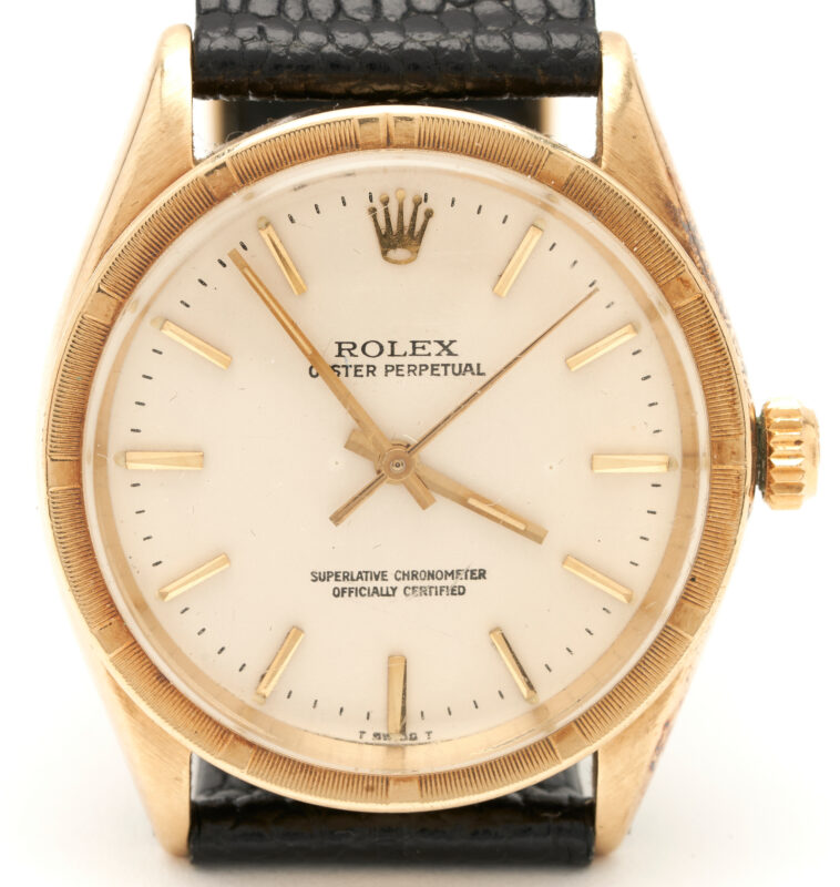 Lot 59: 14K Men’s Rolex Oyster Perpetual 34 Watch