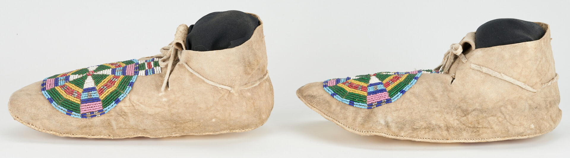 Lot 601: Two Pairs of Native American Plains Moccasins