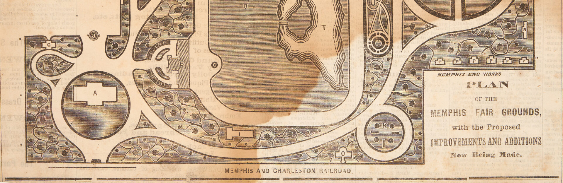 Lot 619: 4 Memphis Related Maps, 1843-1933, incl. Exposition Map 1872