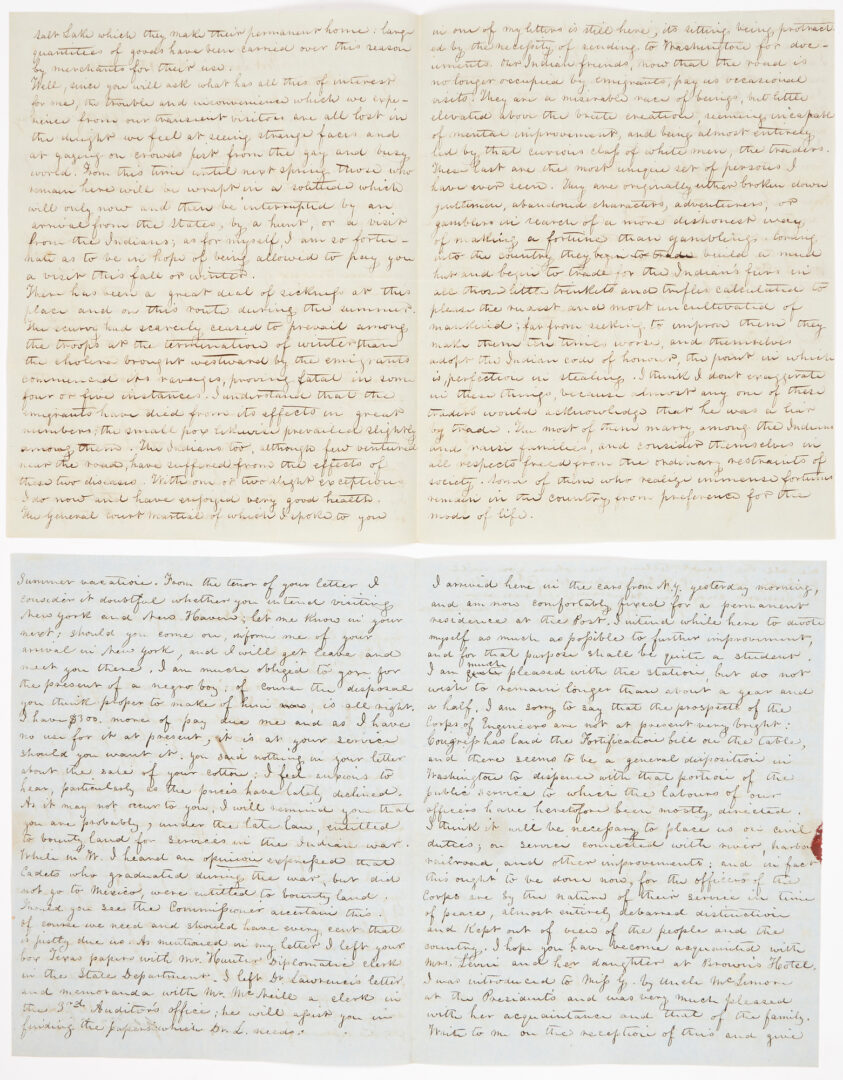 Lot 637: Jackson Donelson TN ALS Archive incl. Emily Donelson signed letter, 14 items