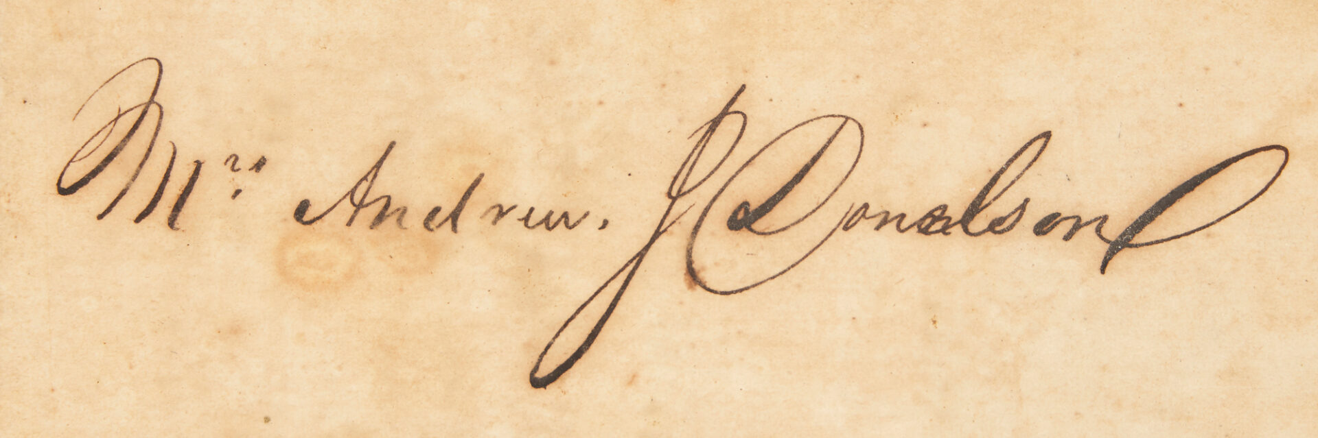 Lot 638: AJ Donelson's Invitation to Lafayette Ball in Nashville 1825, des. by Ralph Earl