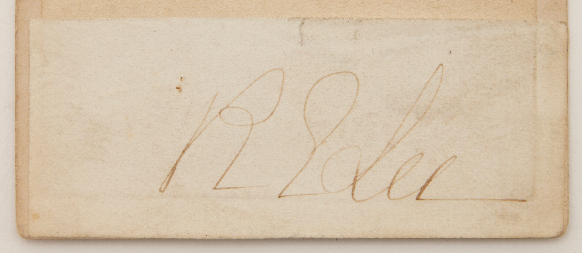Lot 647: Robert E. Lee Signed CDV, Traveller & Lee CDV by Plecker, 2 items
