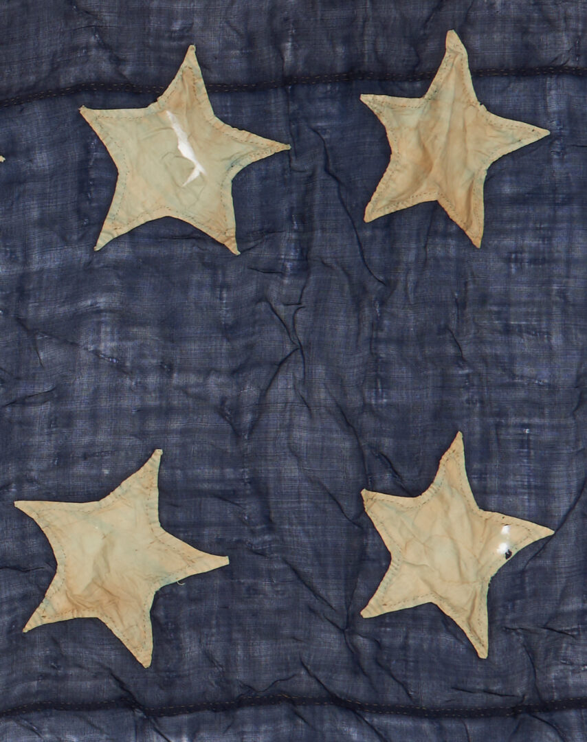 Lot 665: Very Large 34 Star Civil War Era American Flag