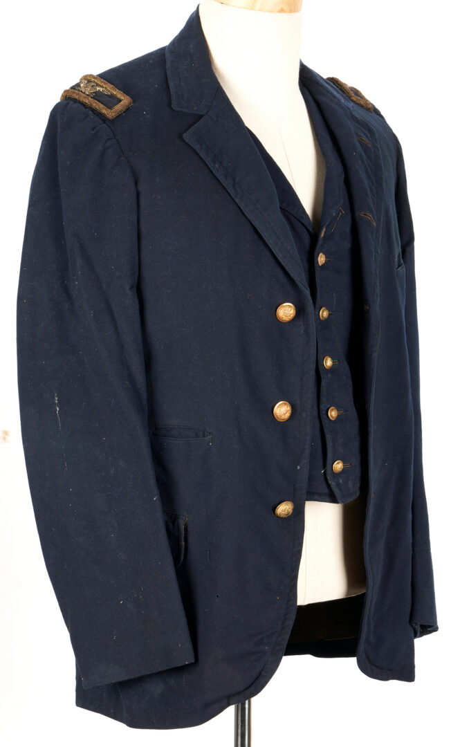 Lot 666: Col. William G. Rankin United States Fatigue Uniform, Late Civil War Jacket & Indian War Vest