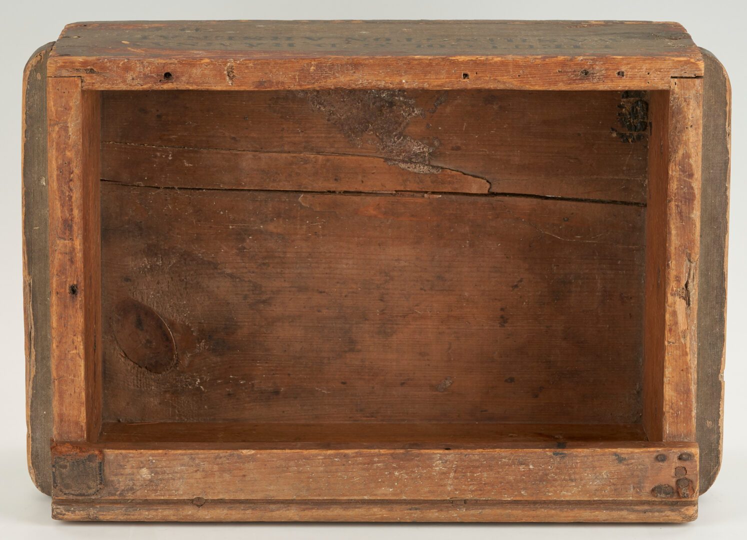 Lot 669: Civil War ID'd Officer Field Desk made from Watervliet Cartridge Box, Washington Arsenal