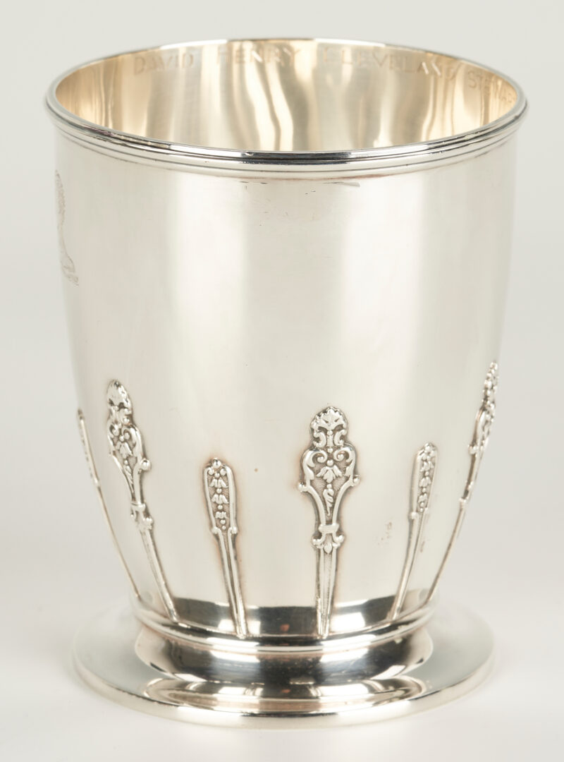 Lot 66: Victorian Sterling Cup, possible Abolitionist Interest