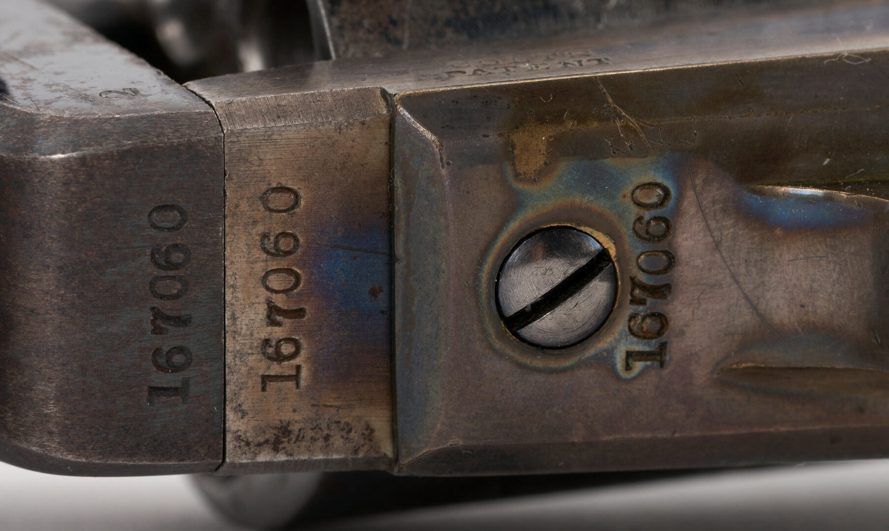 Lot 675: Civil War Colt 1849 Pocket Revolver, .31 cal., 2 items