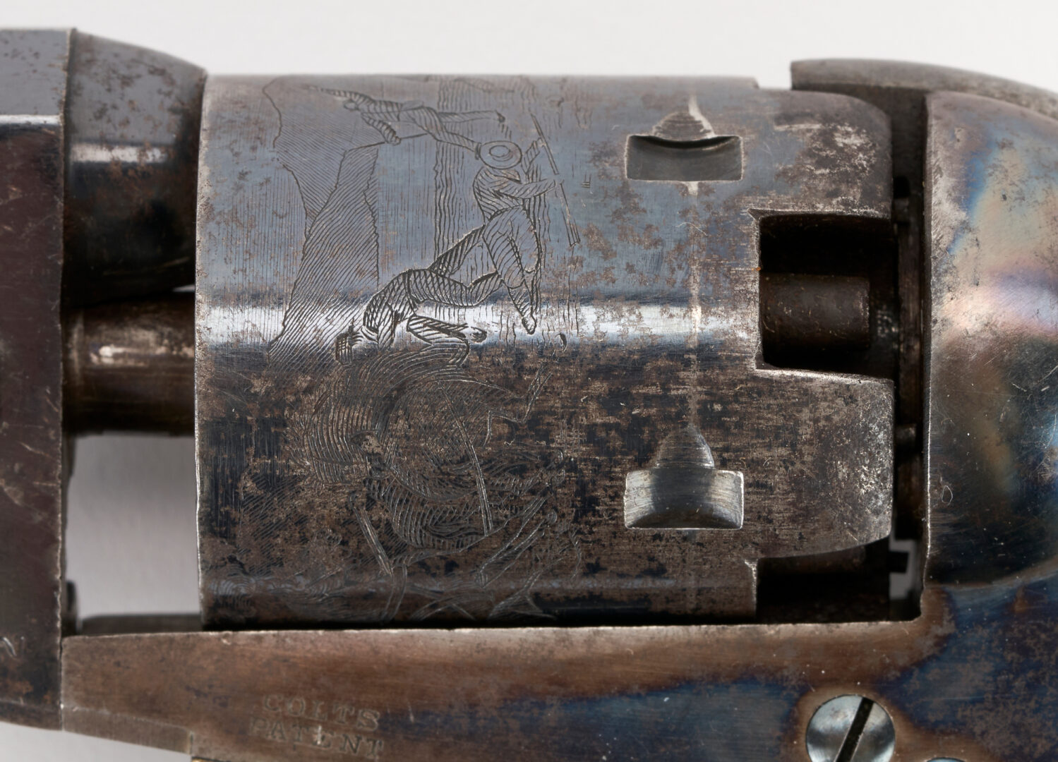 Lot 675: Civil War Colt 1849 Pocket Revolver, .31 cal., 2 items