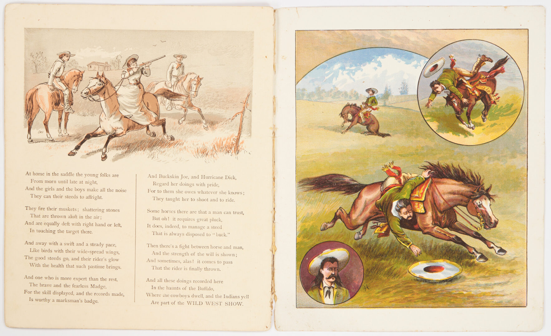 Lot 691: 4 Buffalo Bill Pubs., incl. Children's Book, Programs, Magazine, 11 items
