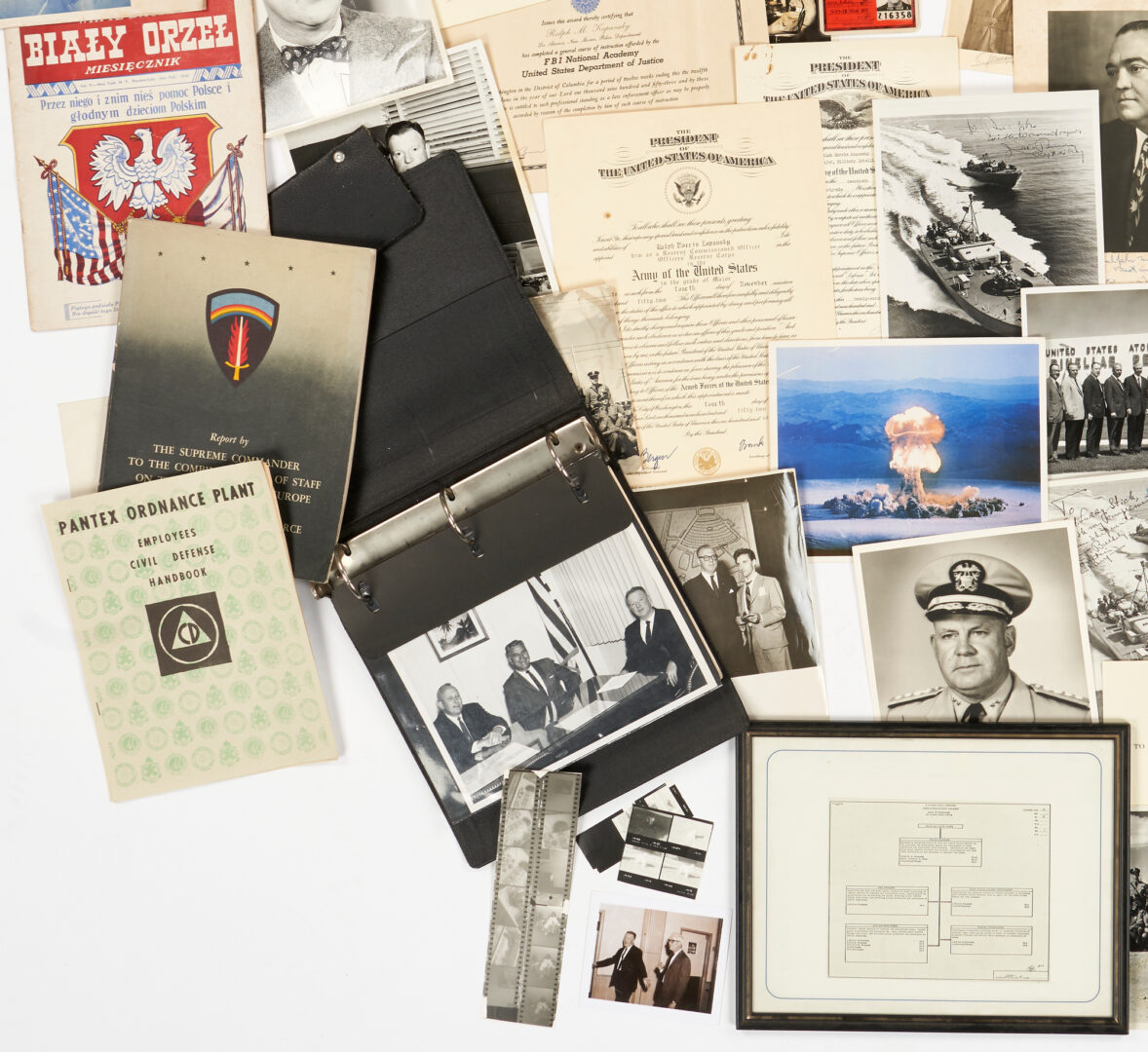 Lot 696: Los Alamos Nuclear Age & WWII Archive, U.S. Army Lieut. Col. Ralph M. Kopansky, 100 plus items