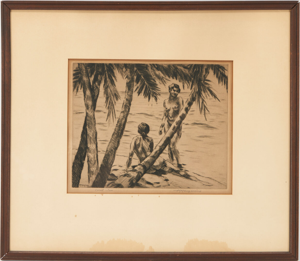 Lot 707: Two Signed American Etchings, Luquiens & Ettinger