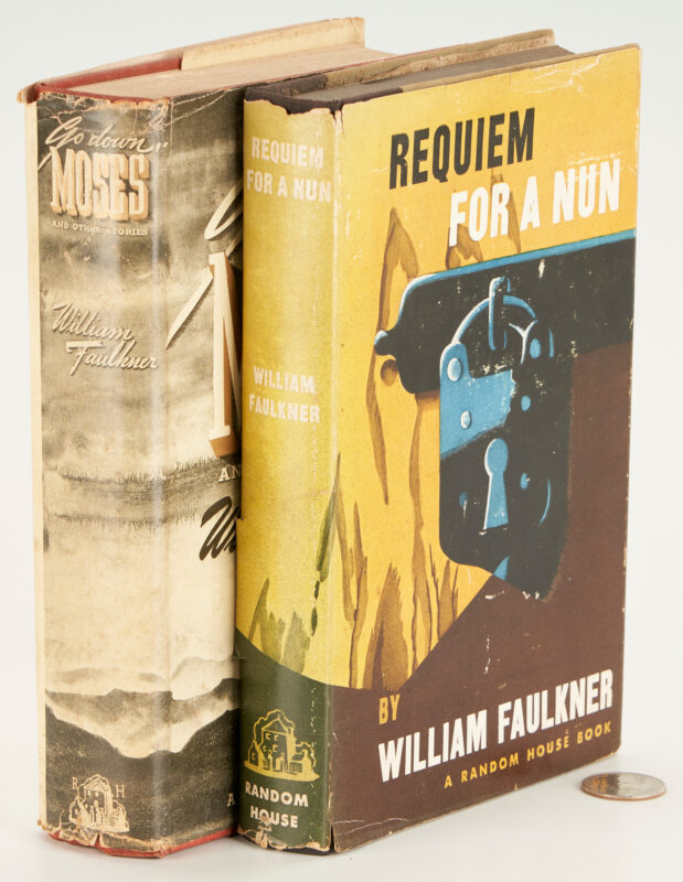 Lot 723: 2 William Faulkner 1st Eds., incl. Go Down Moses, Requiem for a Nun