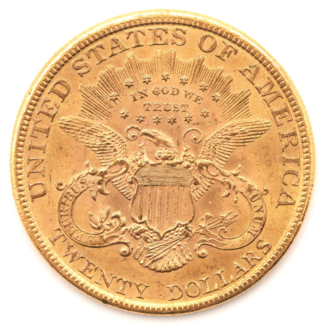Lot 734: 1895 $20 Liberty Head Double Eagle Gold Coin