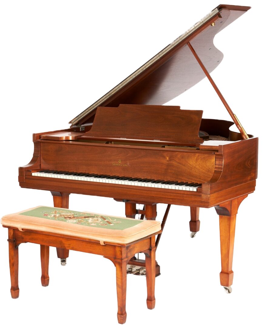 Lot 741: Steinway & Sons Mahogany Model M Grand Piano, Mahogany Finish