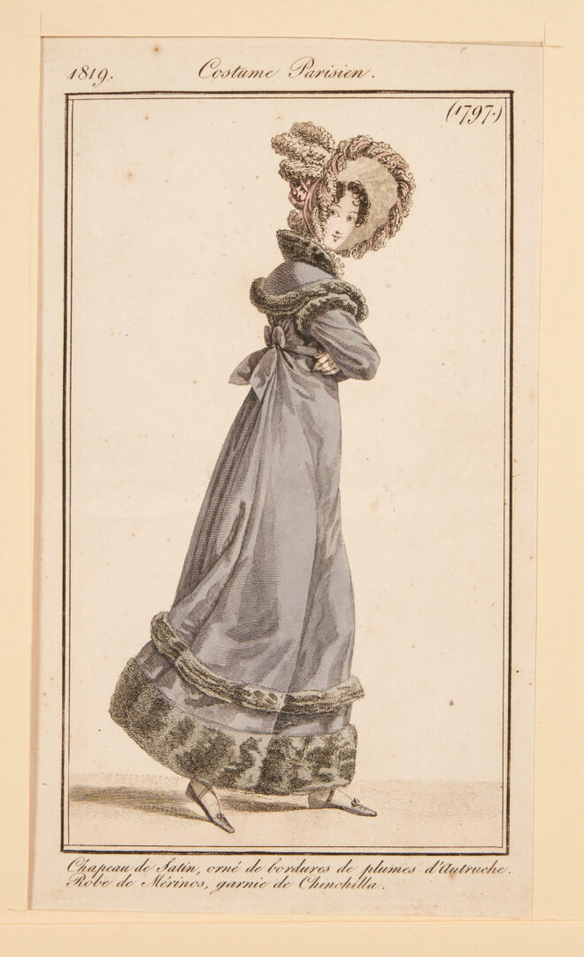 Lot 744: 150 French Fashion Plates c. 1810, Costume Parisien