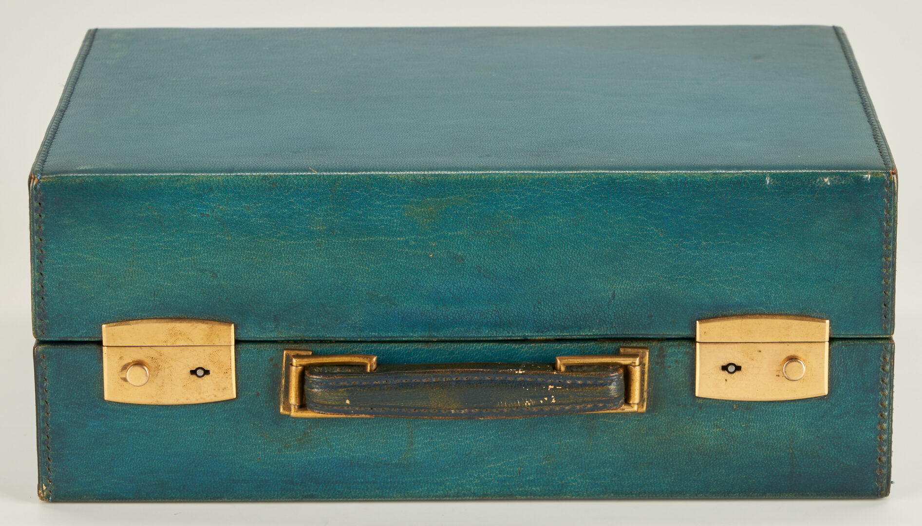 Lot 746: Cartier Blue Leather Gentleman's Dressing Case