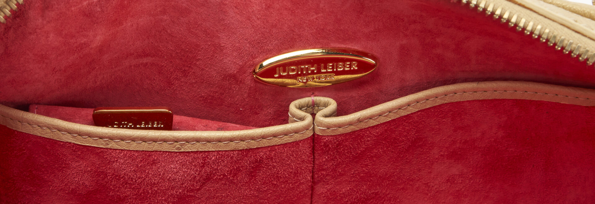 Lot 752: 3 Judith Leiber Handbags w/ Lotus Details