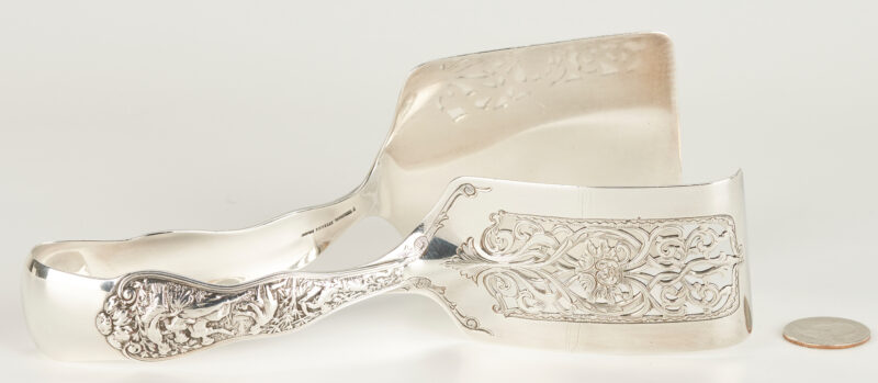 Lot 757: Tiffany Olympian Sterling Silver Asparagus or Sandwich Tongs