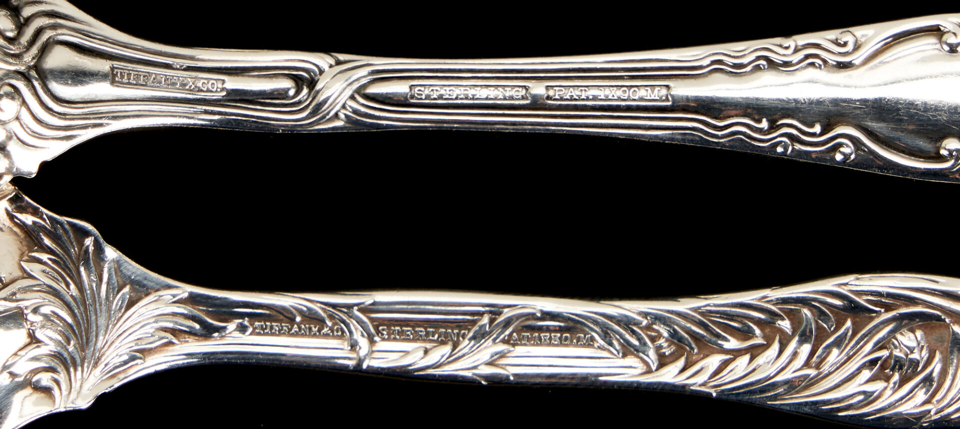 Lot 758: 10 pcs Tiffany Sterling Silver incl. Florentine Ice Tongs