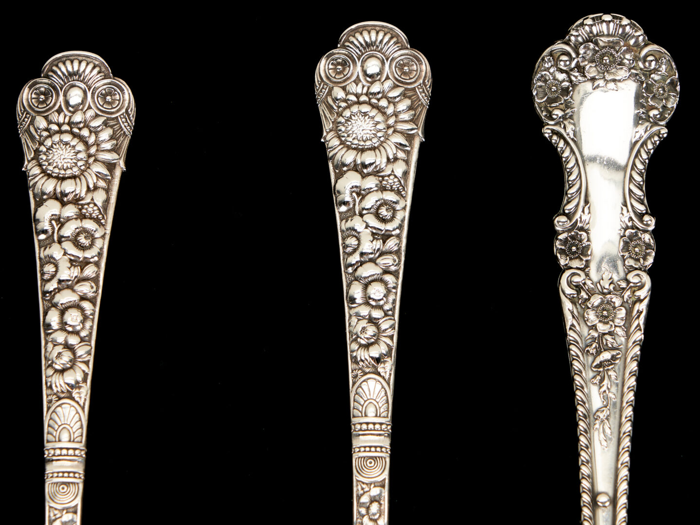 Lot 767: Gorham Cluny Fish Server, Fork and Buttercup Basting Spoon