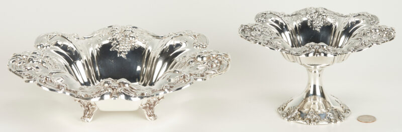 Lot 773: Reed & Barton Francis I Sterling Compote & Footed Bowl, 2 items