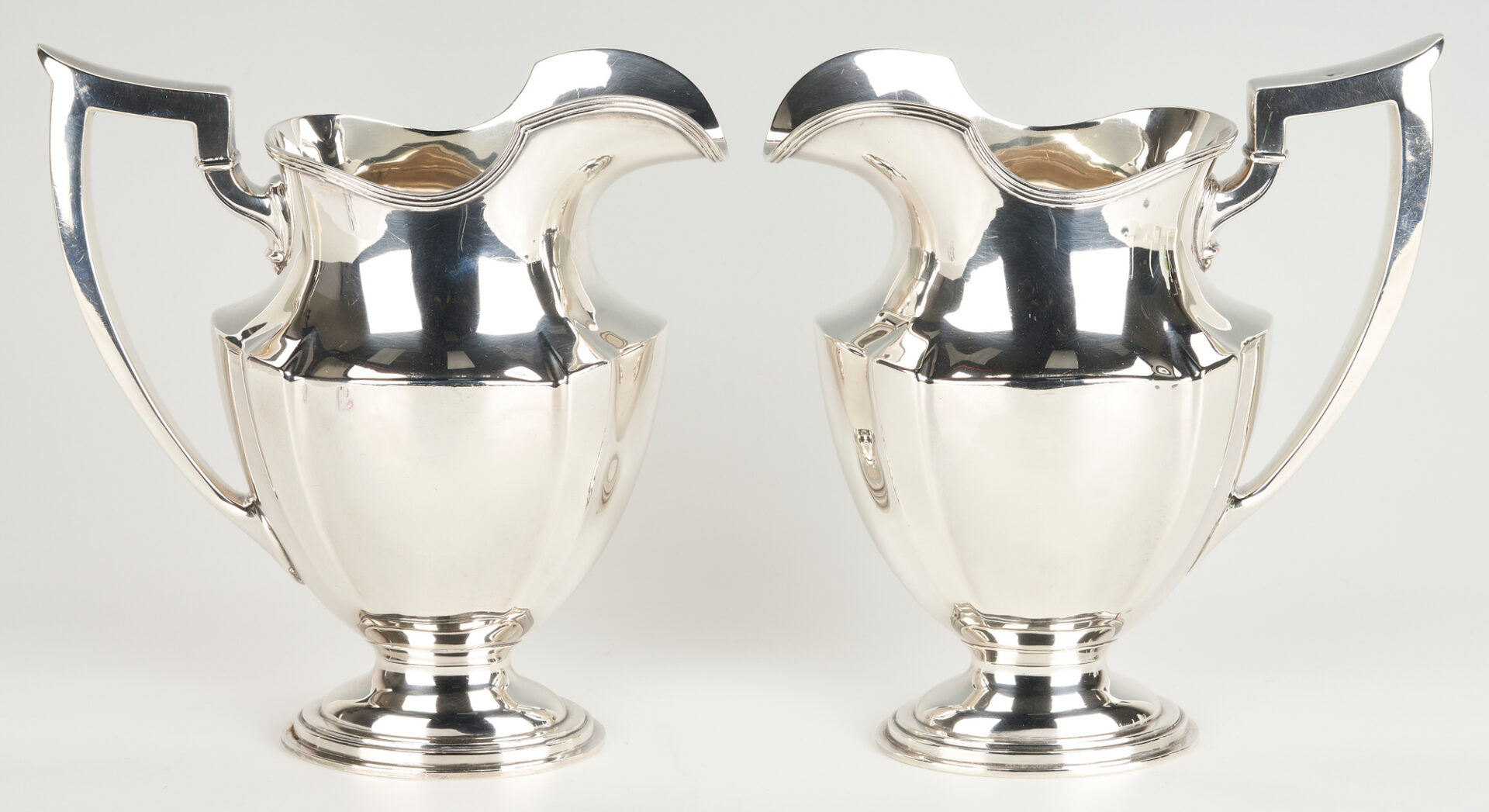 Lot 797: 2 Gorham Plymouth Sterling Silver Water Pitchers