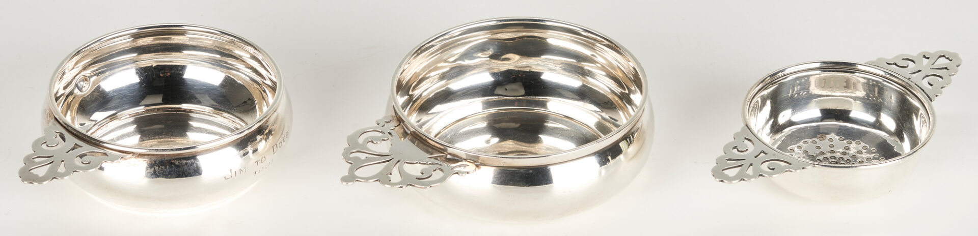 Lot 800: 8 Asst. Sterling Silver Hollowware Items, incl. Watson Footed Bread Tray