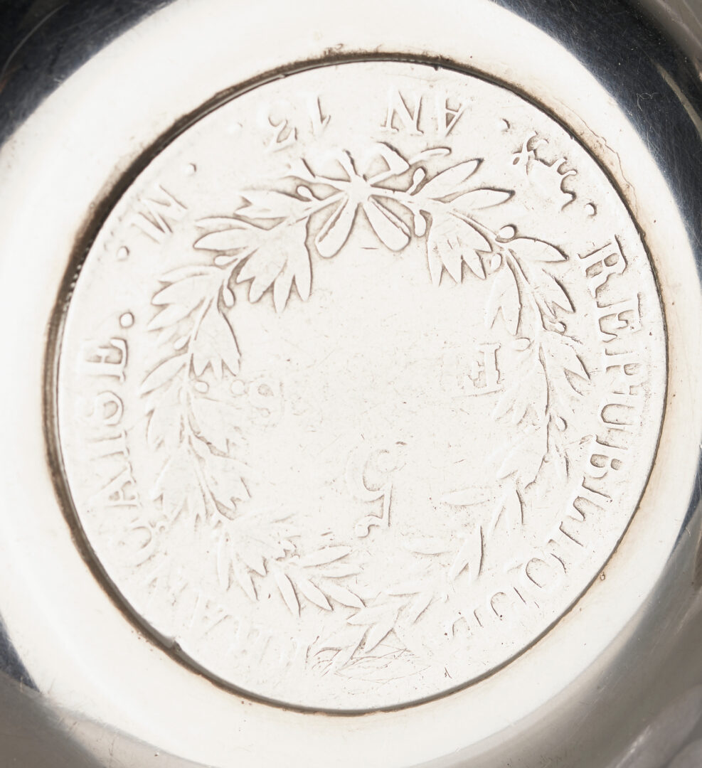 Lot 805: 2 French Silver Wine Tasters, .950 and .800