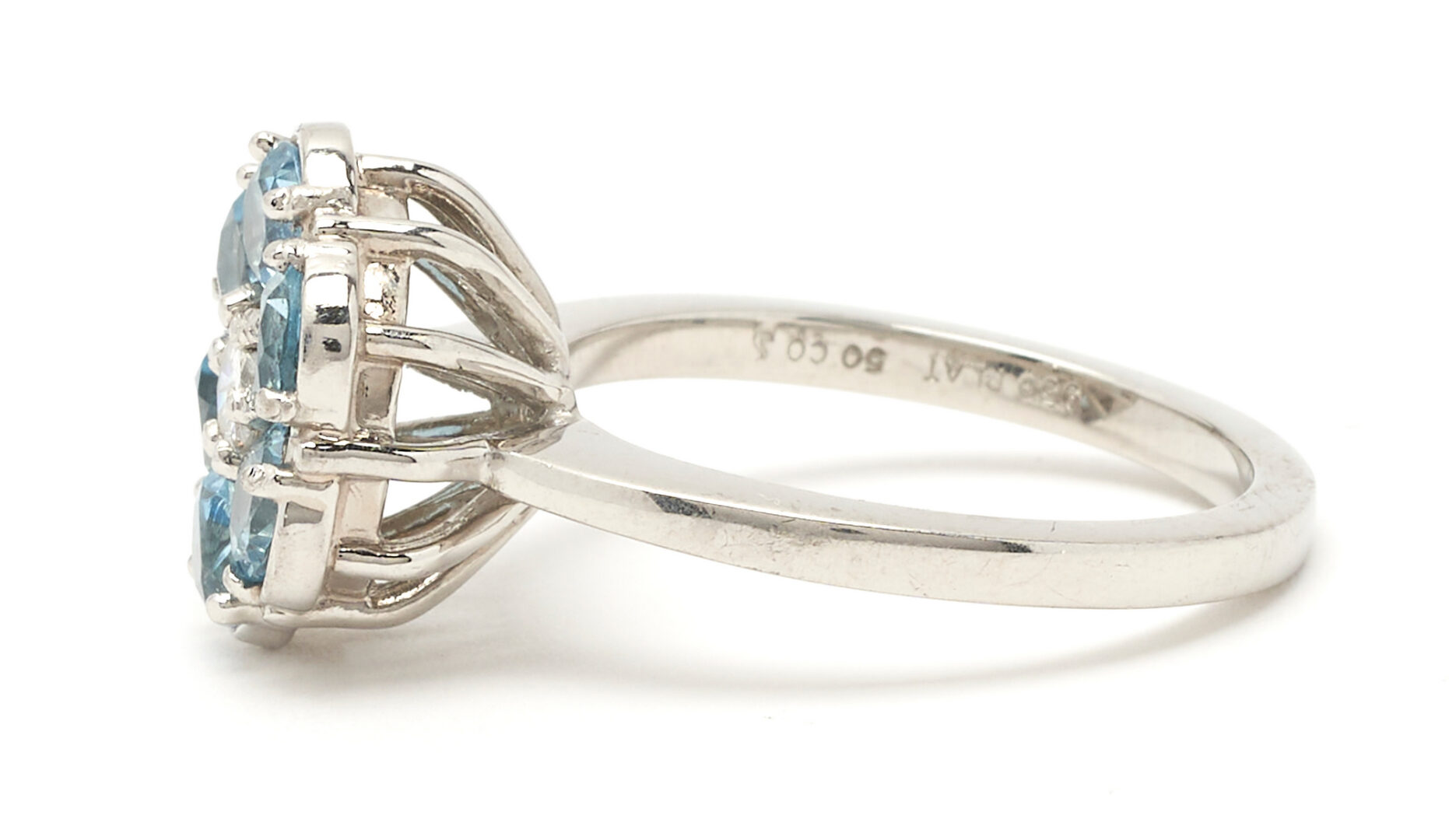 Lot 810: Tiffany Aquamarine Necklace & Aquamarine Ring