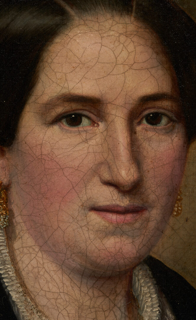 Lot 850: Portraits of a New York Lady & Gentleman, c. 1855