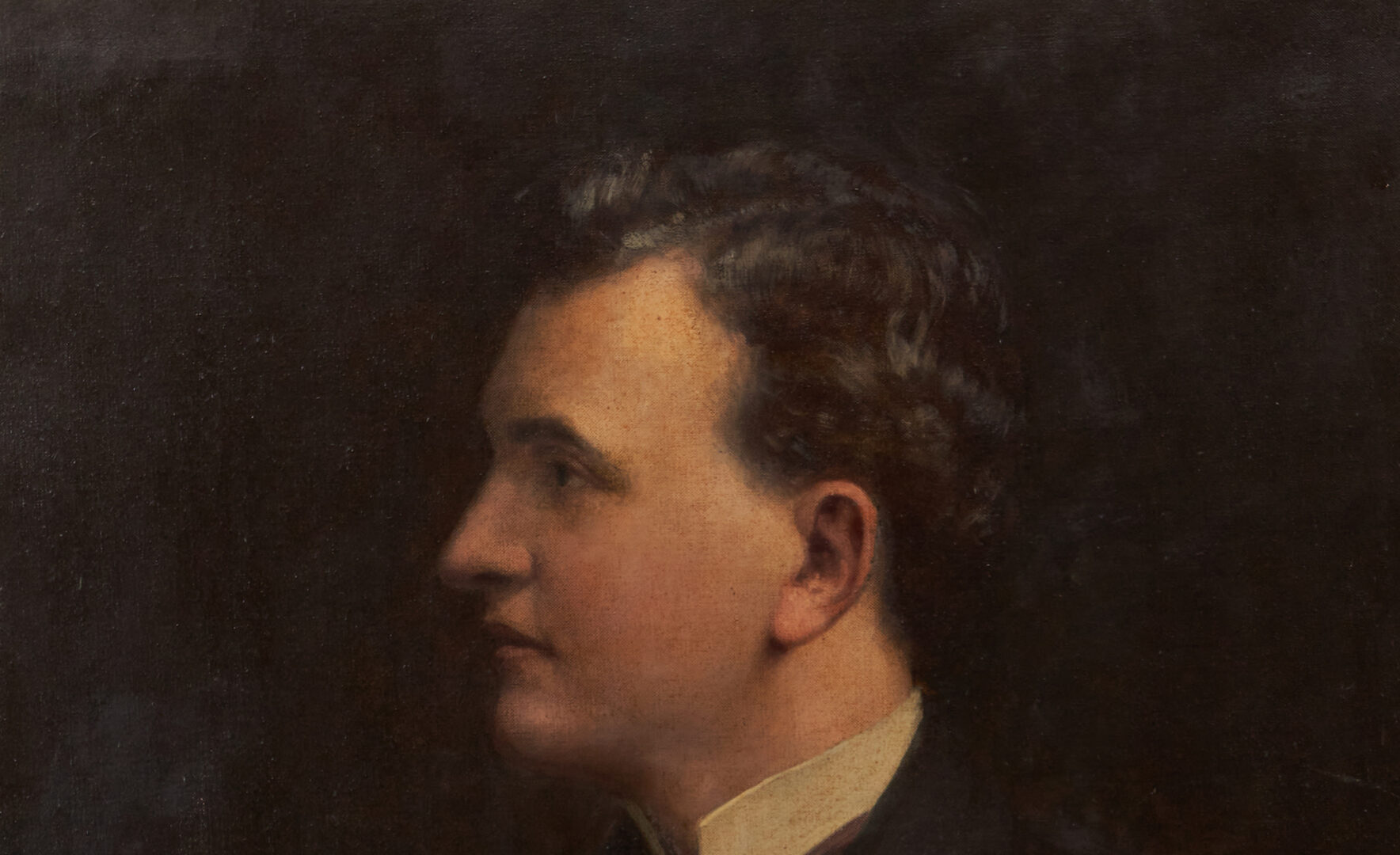 Lot 853: Carl Gutherz O/C Painting, Portrait of Albert Sidney Johnson