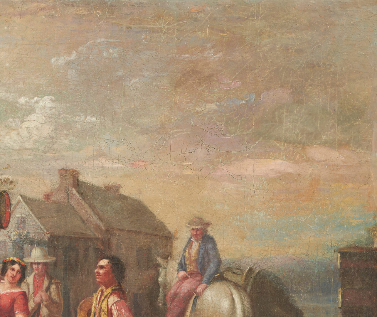 Lot 854: After William Mount or Christian Mayr, 19th C. Tavern Scene