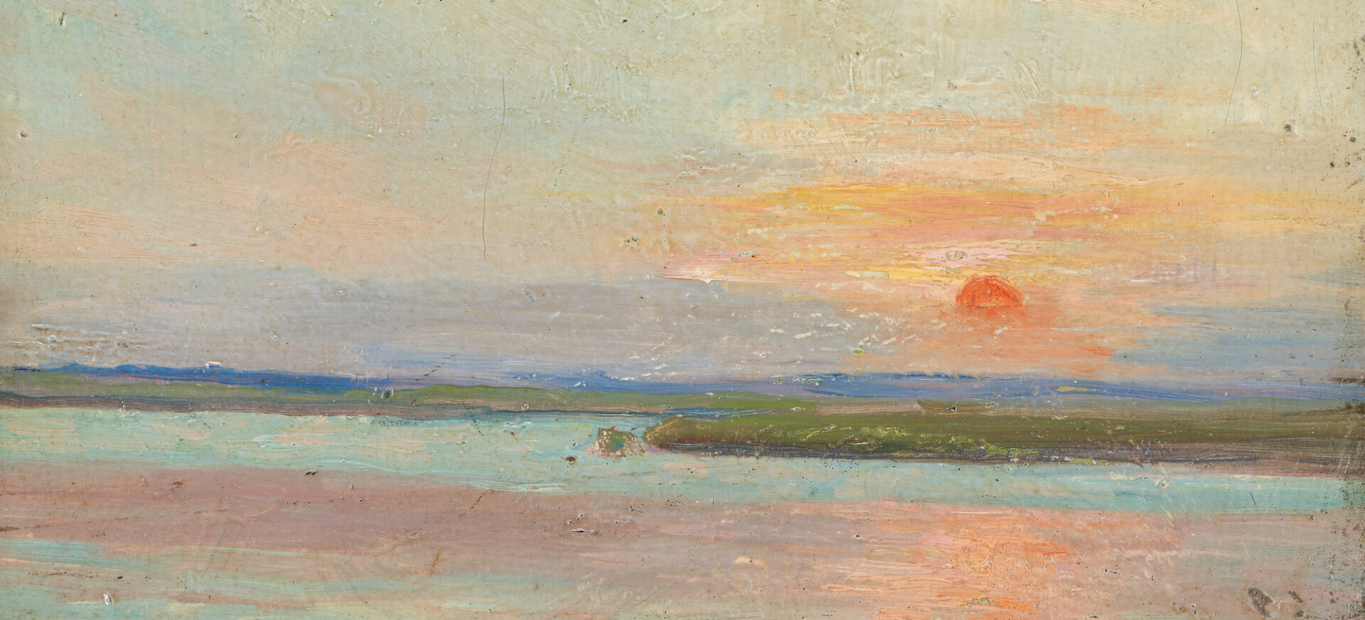 Lot 856: Ora Coltman O/B, Sunset over Water