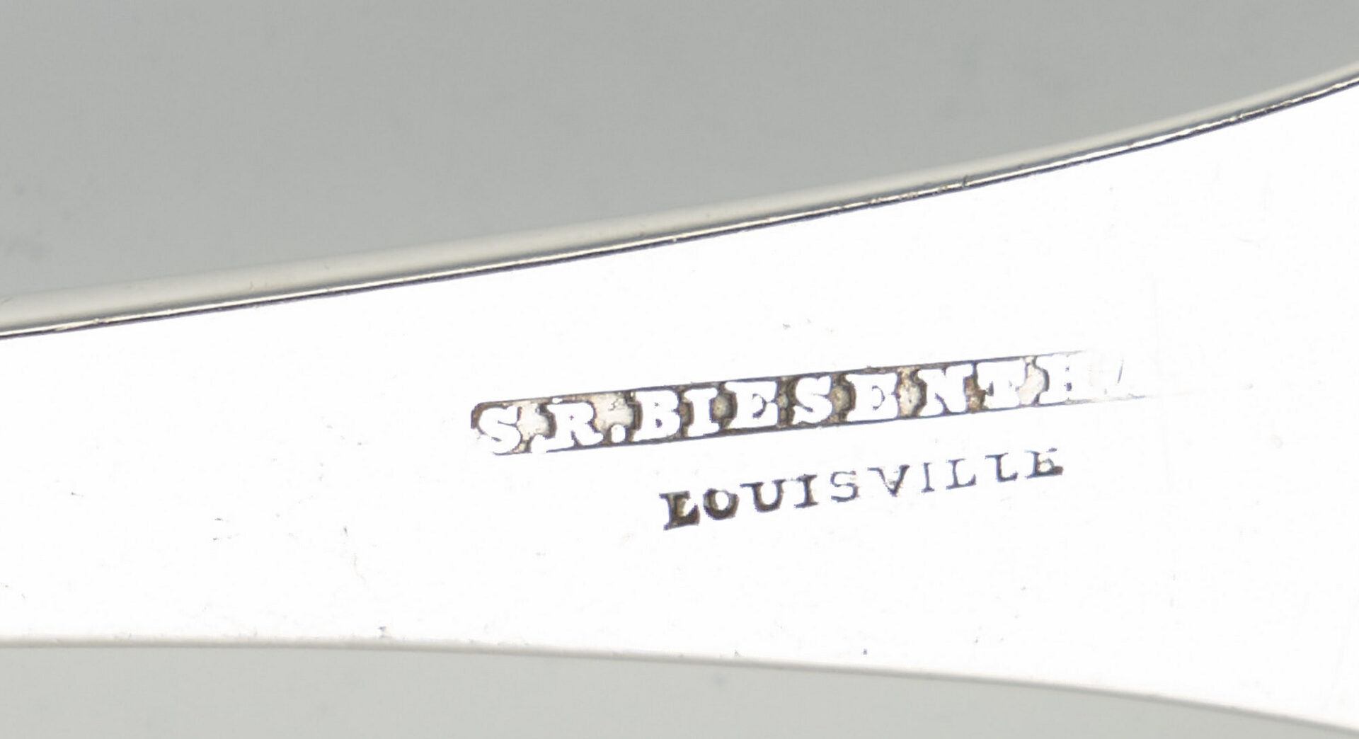 Lot 85: 2 Louisville, KY Coin Silver Soup Ladles: Fletcher & Bennett, S. R. Biesenthal
