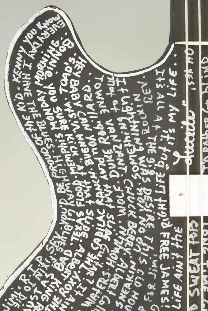 Lot 864: Shane Campbell Folk Art Sculpture, B.B. King Guitar