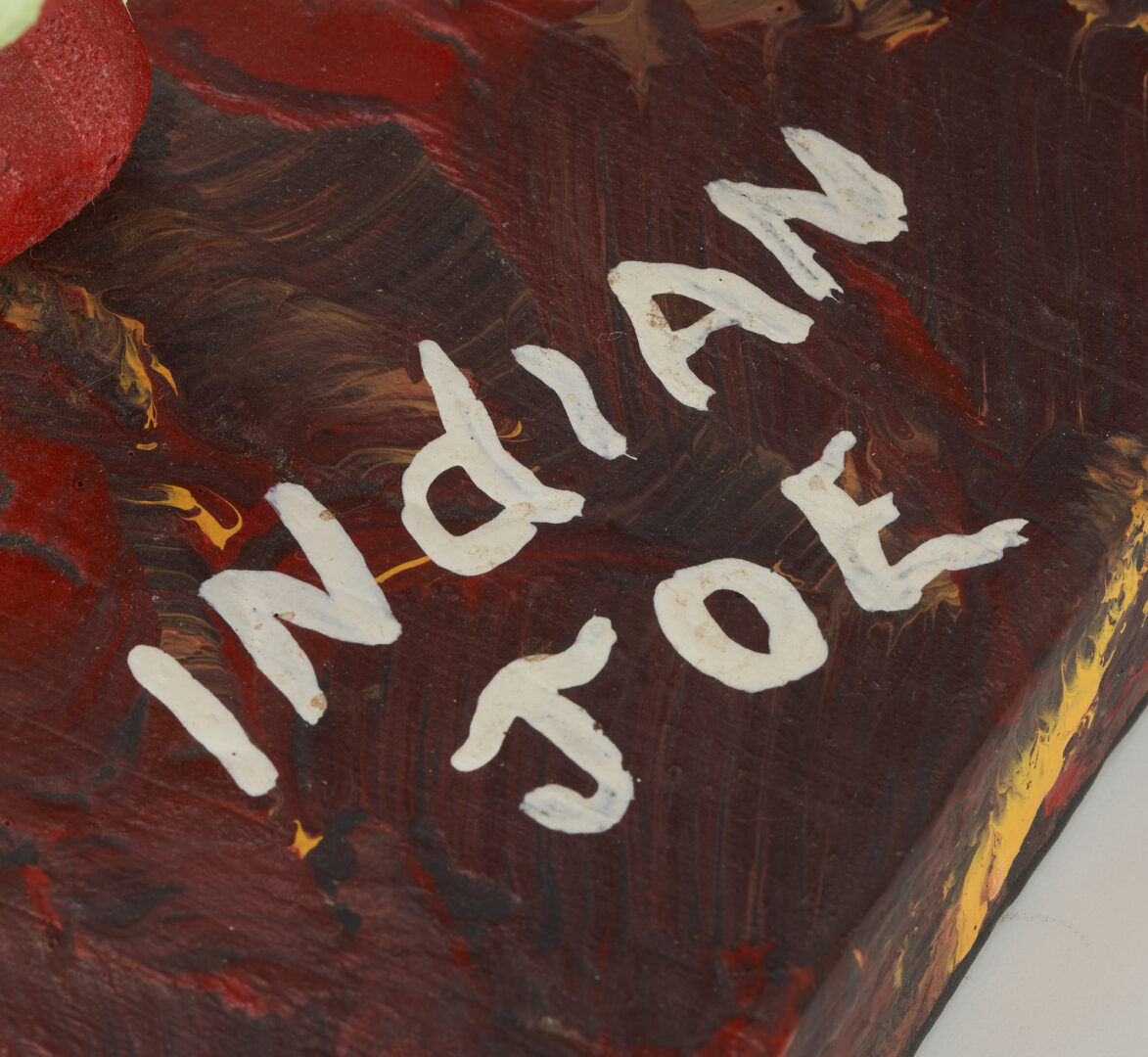 Lot 876: Indian Joe Southern Folk Art Sculpture, Devil Fishing