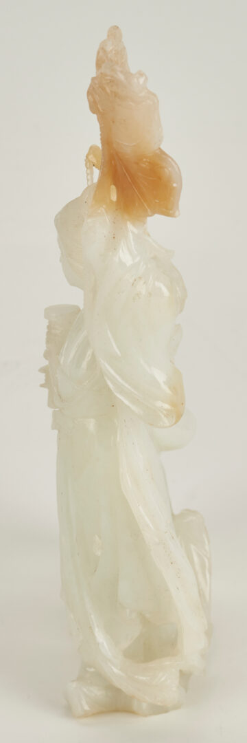 Lot 8: White Jade Mother & Child Figure